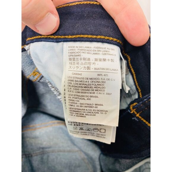Levi’s Women’s Jean’s Blue Denim Midrise Skinny 5 Pocket Size 8 X 30 - Picture 9 of 12